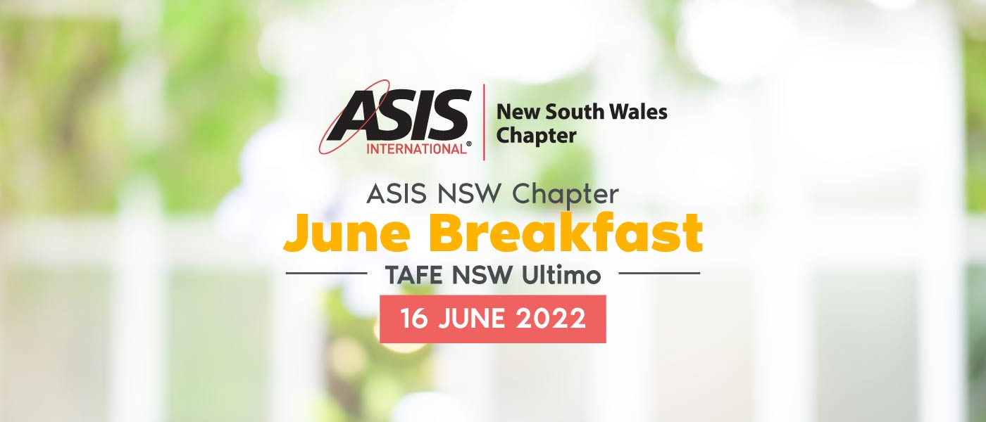 ASIS NSW June Breakfast